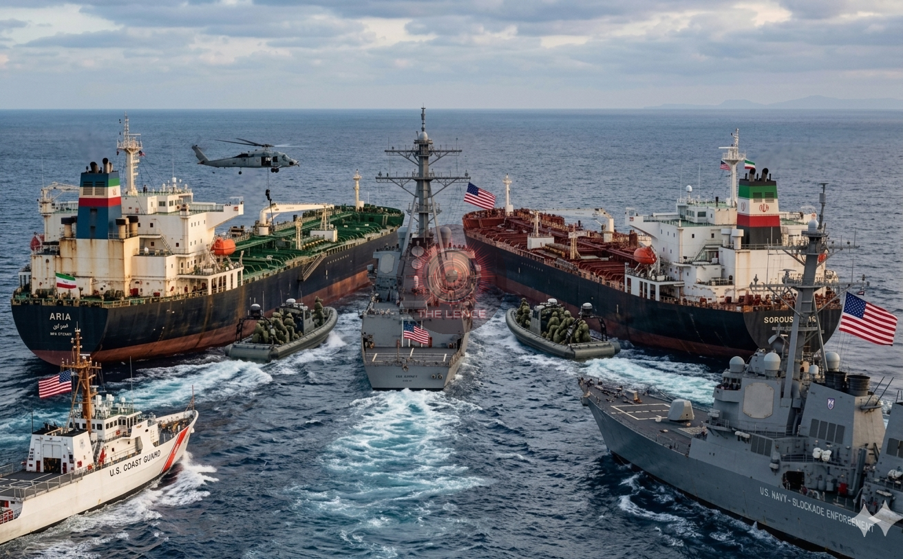 US Military Intercepts Iranian Oil Supertankers Attempting to Evade Naval Blockade