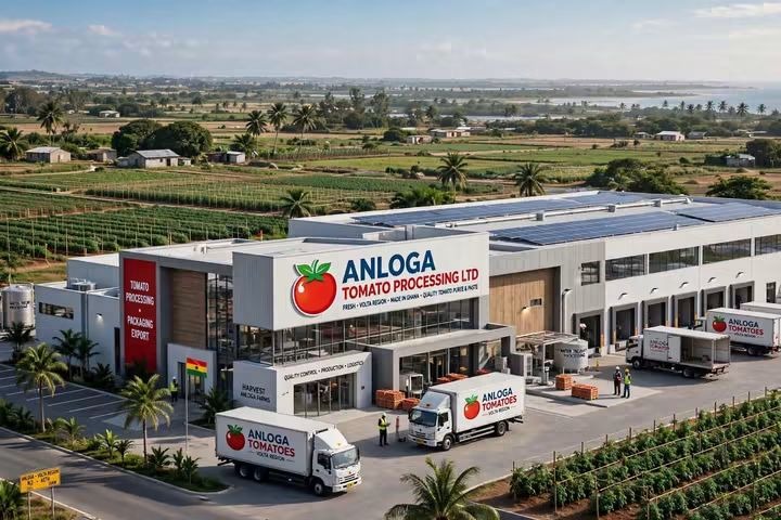 Ghana: Anloga tomato processing factory to be ready by 2027