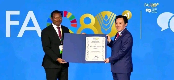 Ethiopian scientist Dr. Addisu Fekadu Andeta wins 2026 FAO achievement award